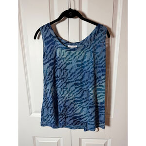 Calvin Klein Blue Tie-Dye Tank Top M